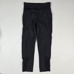 GapFit Leggings Kids XS 4-5 Black Mesh gDry Athletic Capri yoga Pants